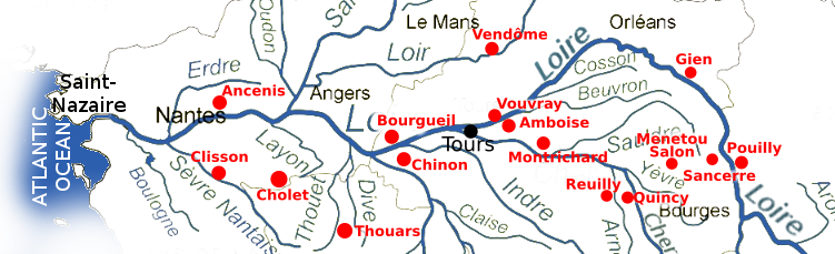 Wine map - Ewer wines